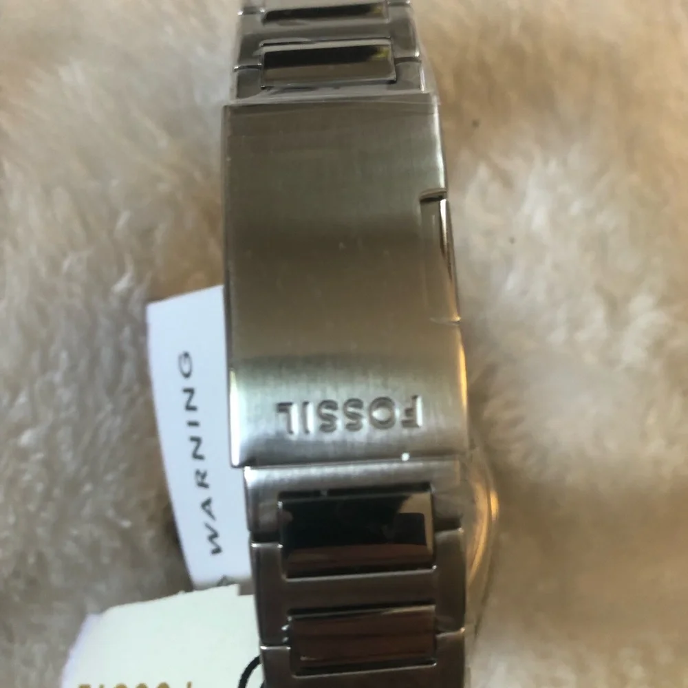 NIB Fossil chronograph watch stainless steel band